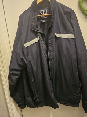 5.11 Tactical Response Jacket 3XL Dark Navy Blue Reflective Striped Utility Coat